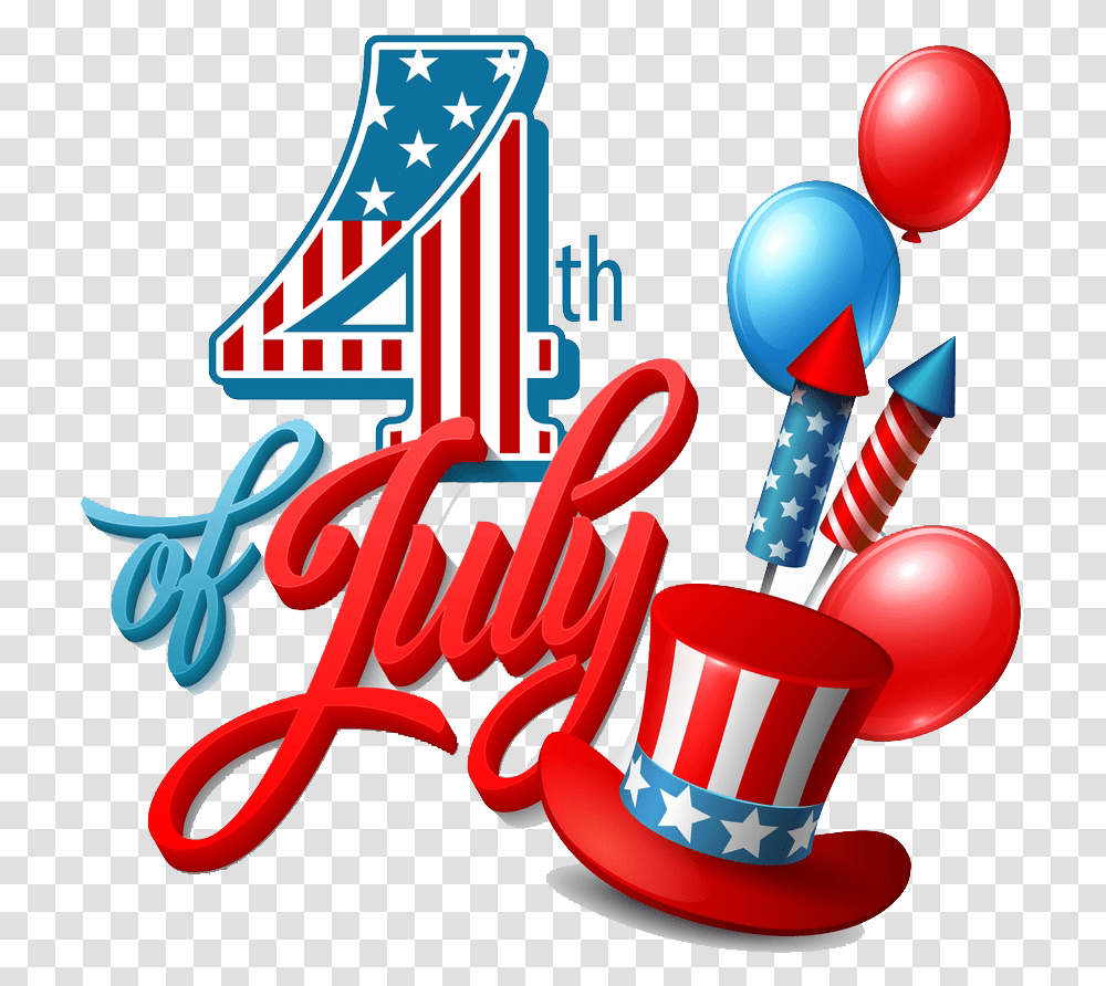 4th 4th Of July, Alphabet, Number Transparent Png