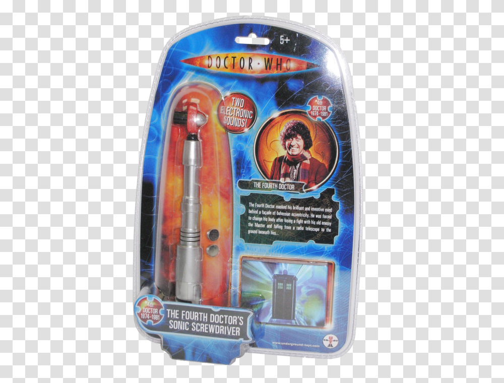 4th Doctor Sonic Screwdriver Blue, Poster, Advertisement, Flyer, Paper Transparent Png