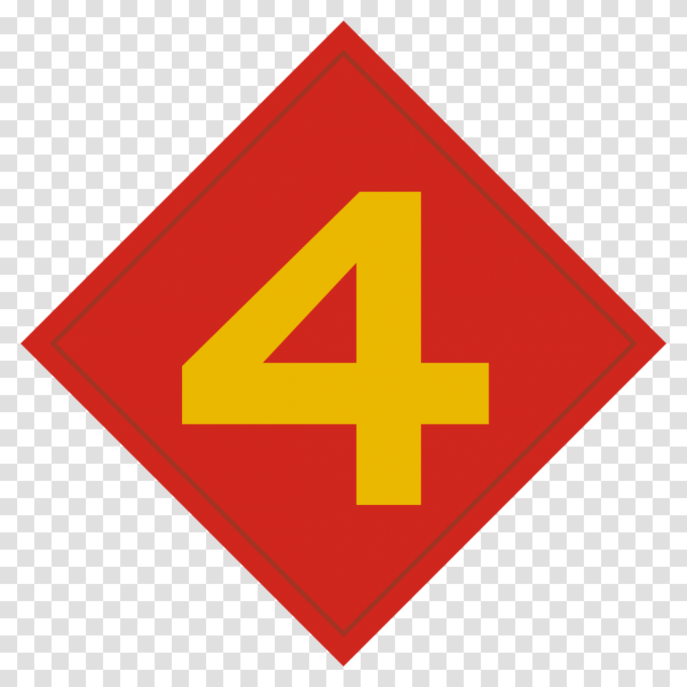 4th Marine Division Logo, Road Sign, First Aid, Stopsign Transparent Png