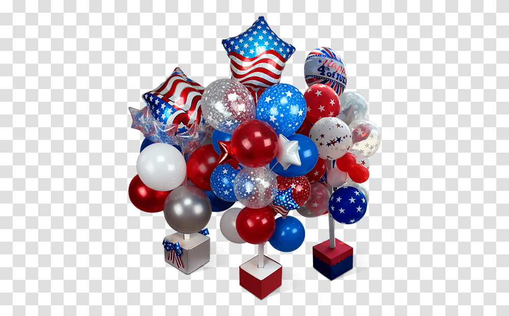 4th Of July Balloon Decoration Kits Balloon, Sphere Transparent Png