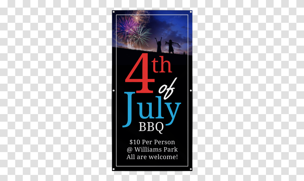 4th Of July Bbq Banner Template Preview Poster, Advertisement, Alphabet, Electronics Transparent Png