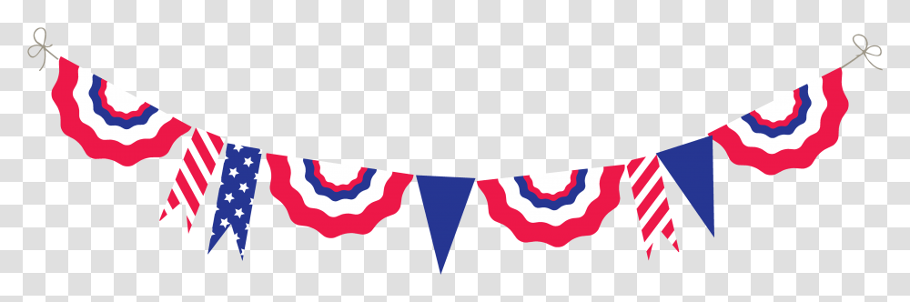 4th Of July Bunting Clipart, Flag, Purple Transparent Png