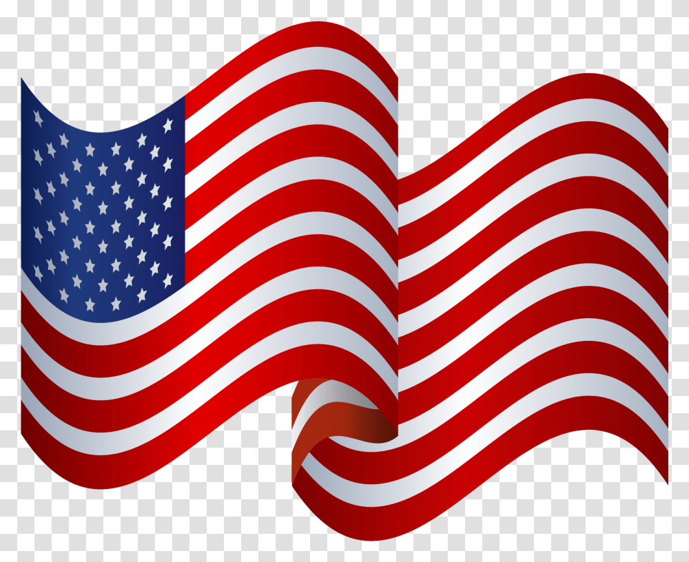 4th Of July Flags Clip Art, American Flag Transparent Png