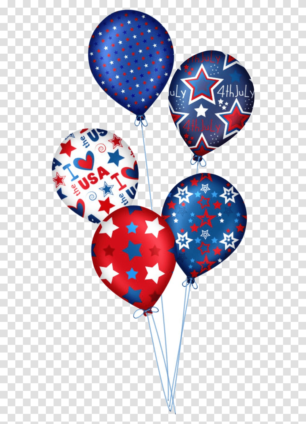 4th Of July Huge Collection Th Clipart More Than Happy 4th Of July Balloons, Ornament, Heart Transparent Png
