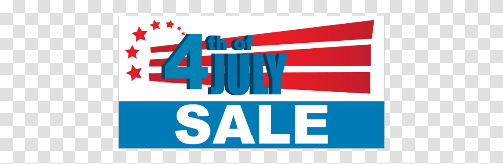 4th Of July Sale Banner, Word, Housing Transparent Png