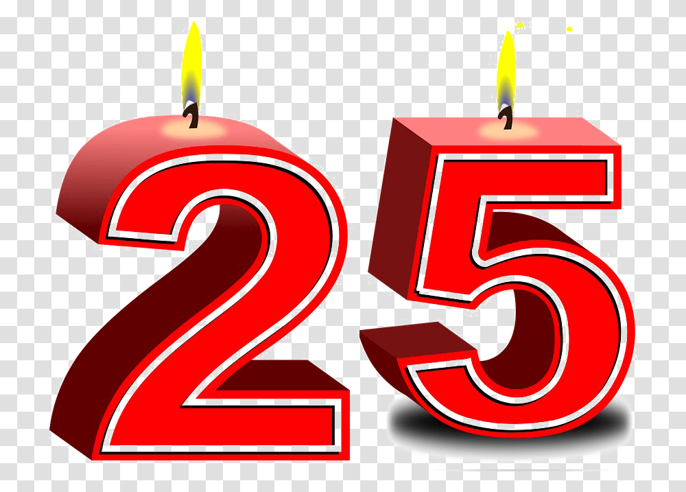 5 Image 25 Birthday Candle, Number, Symbol, Text, Fire Truck Transparent Png