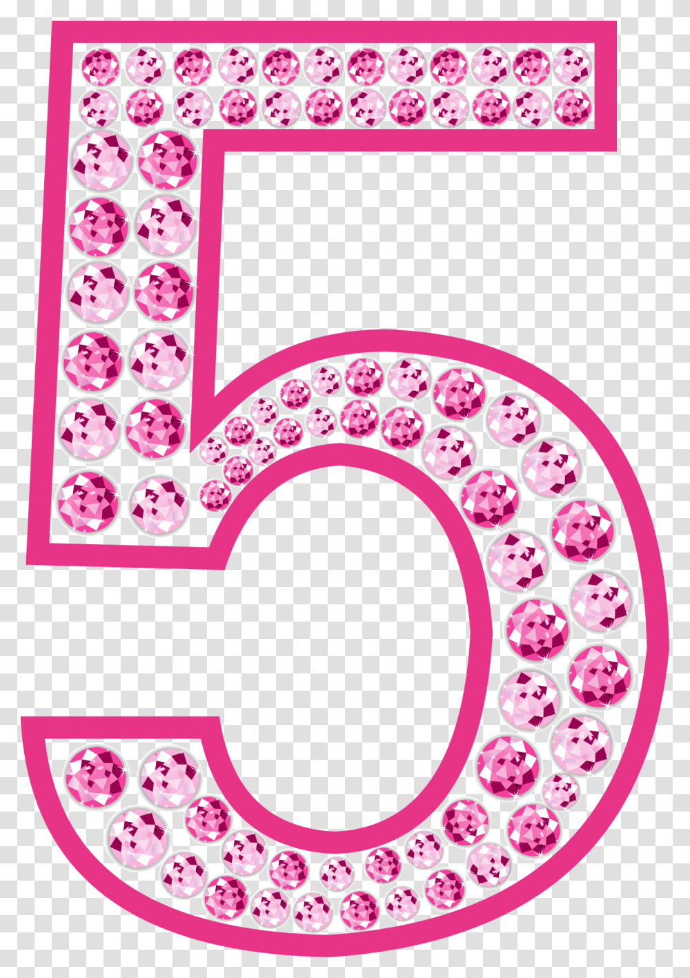 5 Sense Clipart Pink Diamond Number, Word, Rug Transparent Png