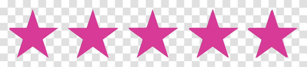 5 Stars Pink, Star Symbol Transparent Png