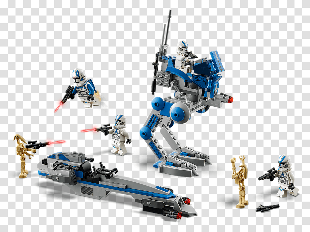 501st Clone Troopers 75280 Lego 75280 Star Wars 501st Legion Clone Troopers, Robot, Person Transparent Png