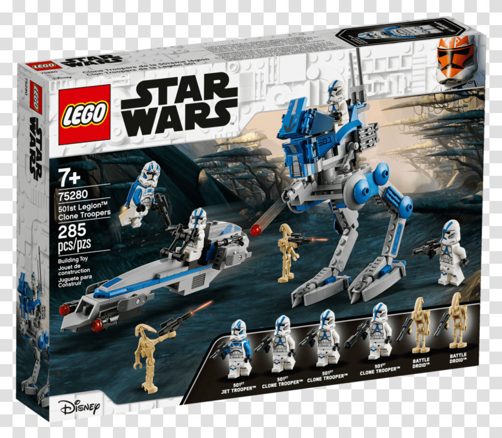 501st Clone Troopers 75280 Lego Star Wars 75280, Toy, Robot, Boat, Vehicle Transparent Png