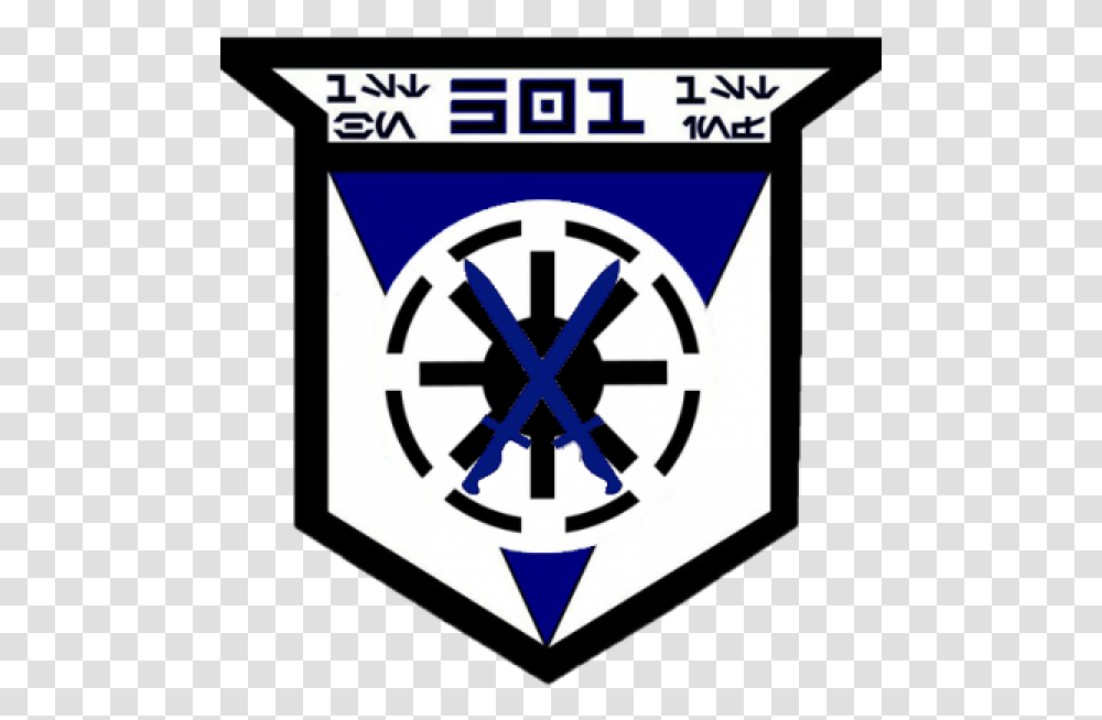 501st Legion Star Wars Galactic Republic Logo, Symbol, Poster, Advertisement, Emblem Transparent Png