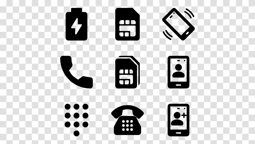 Phone Icon White, Gray, World Of Warcraft Transparent Png