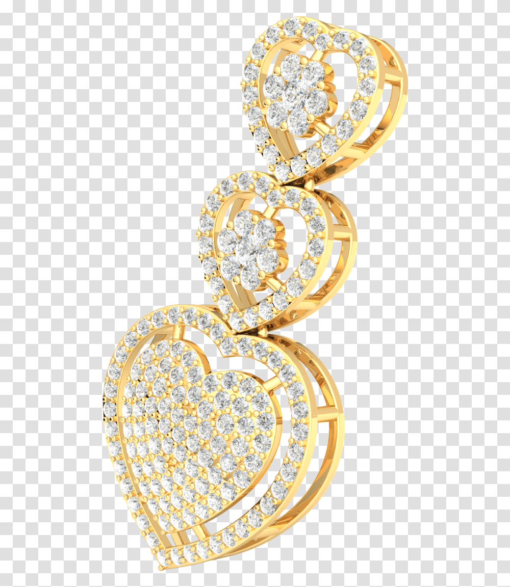 50carat Round Brilliant Cut Diamond Heart Cluster Chain, Pendant, Jewelry, Accessories, Accessory Transparent Png