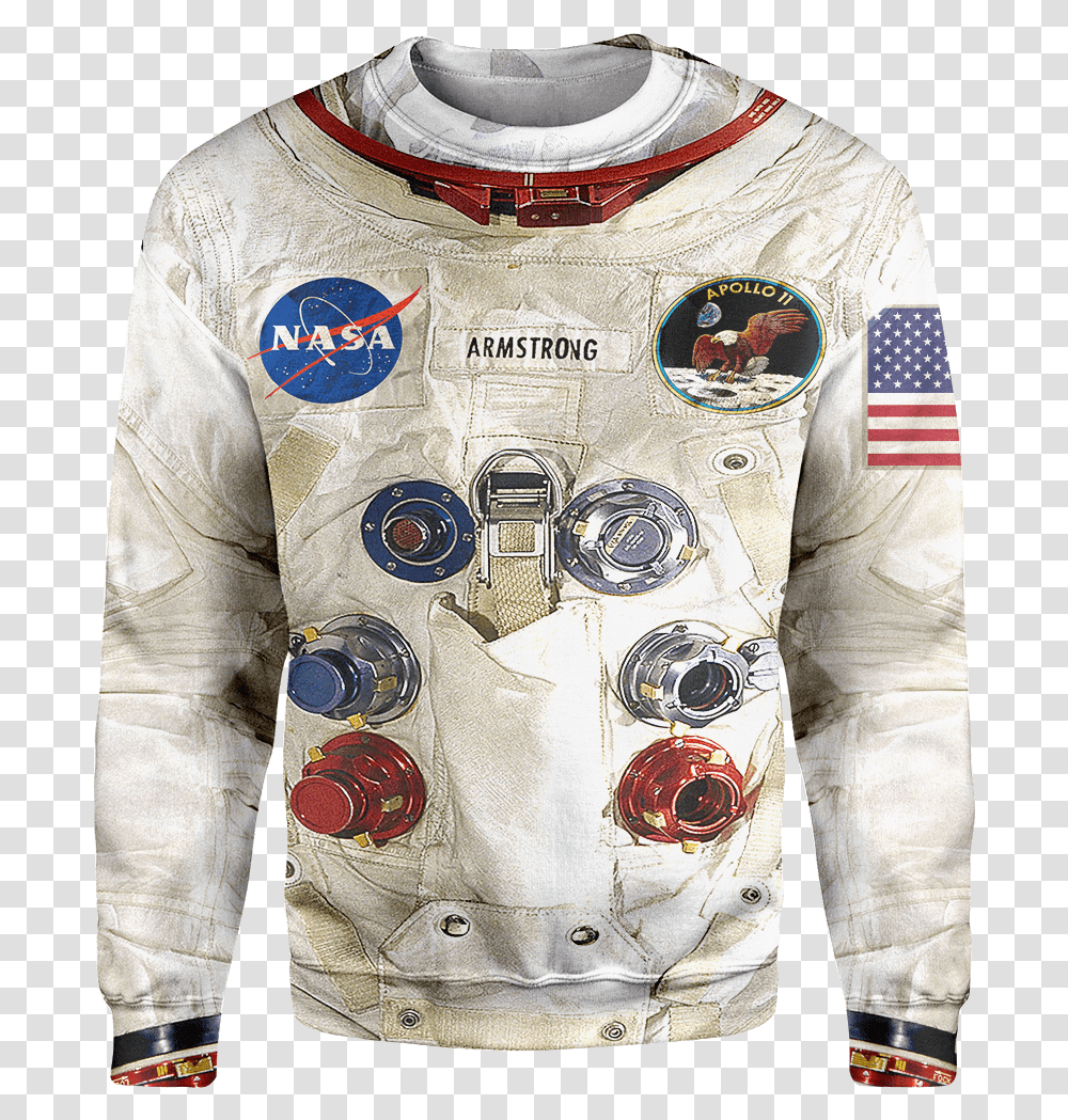 50th Anniversary 3d Armstrong Spacesuit Apparel, Astronaut, Sleeve, Long Sleeve Transparent Png