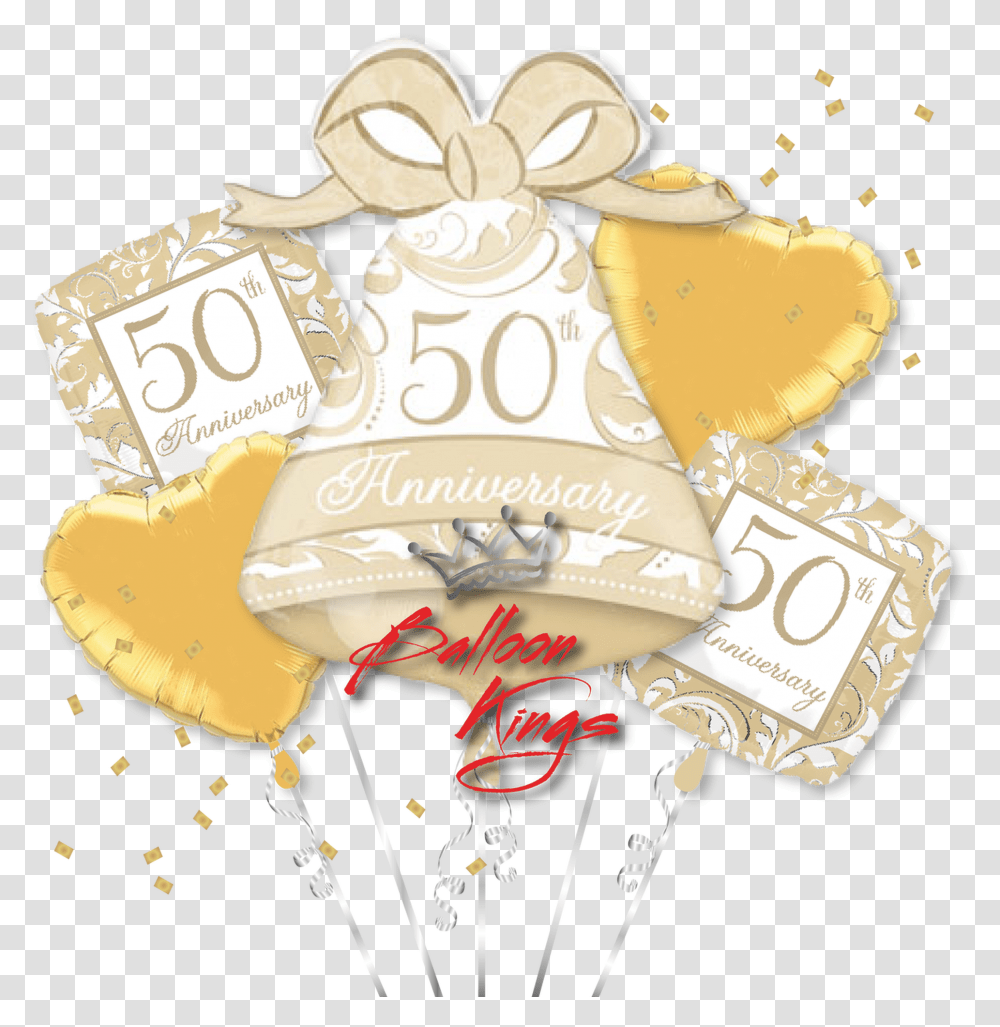 50th Anniversary Bouquet, Birthday Cake, Dessert, Food Transparent Png
