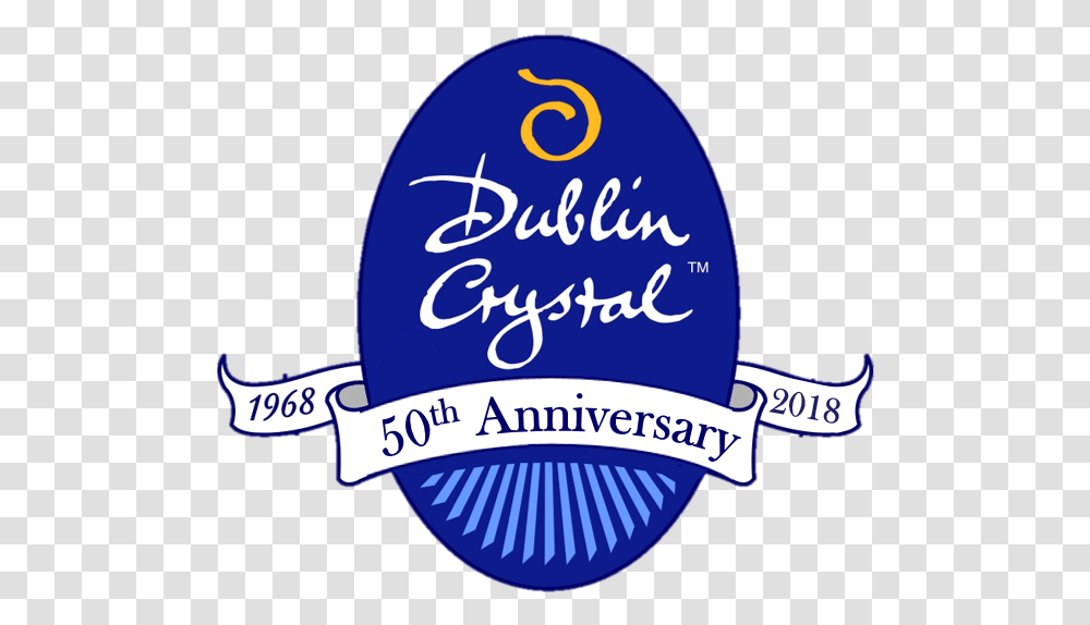 50th Anniversary Logo Dublin Crystal Glass Limited Dublin Music Notes, Symbol, Text, Baseball Cap, Label Transparent Png