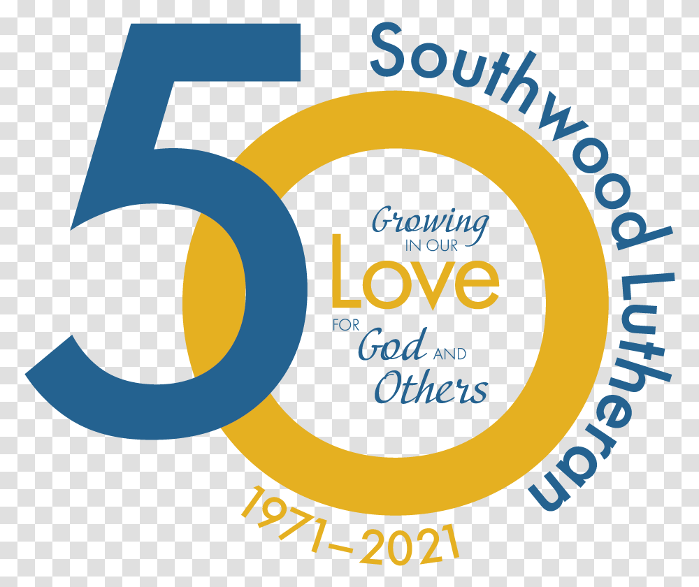 50th Anniversary Southwood Lutheran Church Circle, Text, Number, Symbol, Paper Transparent Png
