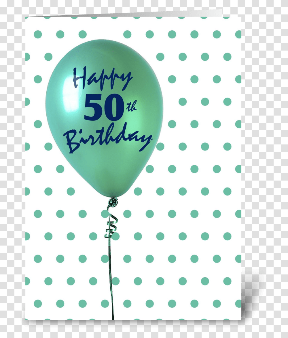 50th Birthday Balloon Balloon, Texture, Polka Dot Transparent Png