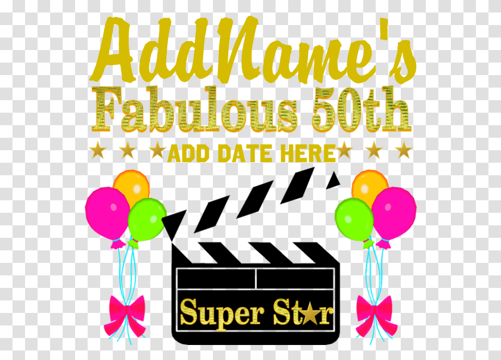 50th Birthday Banner Happy 60th Birthday Barbara, Balloon, Flyer, Poster, Paper Transparent Png