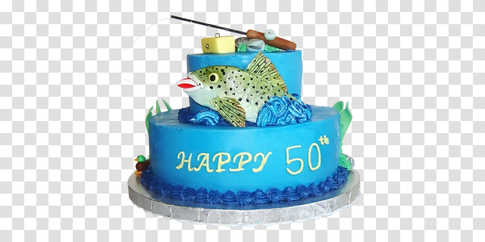 50th Birthday Cake 6 Image Man Birthday Cake Designs, Dessert, Food, Fish, Animal Transparent Png