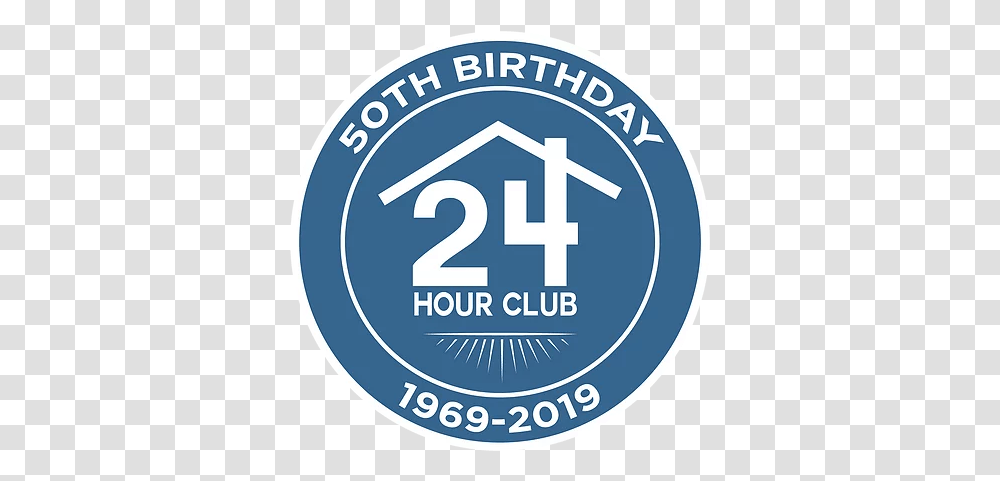 50th Birthday Dallas 24 Hour Club Vertical, Label, Text, Number, Symbol Transparent Png