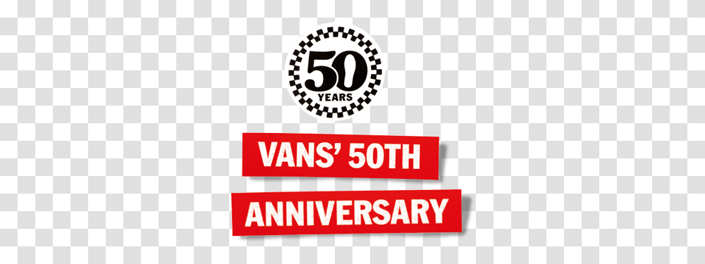 50th Birthday The Wall Se1 Vans 50th Anniversary Logo, Word, Text, Symbol, Alphabet Transparent Png