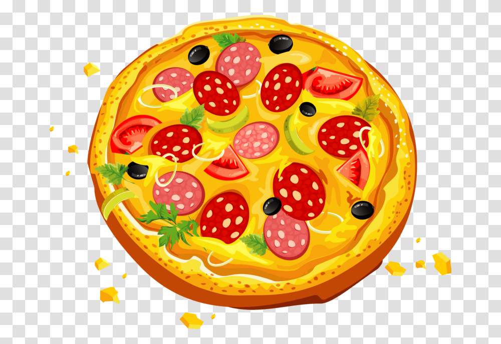 Pizza, Dish, Meal, Food, Birthday Cake Transparent Png