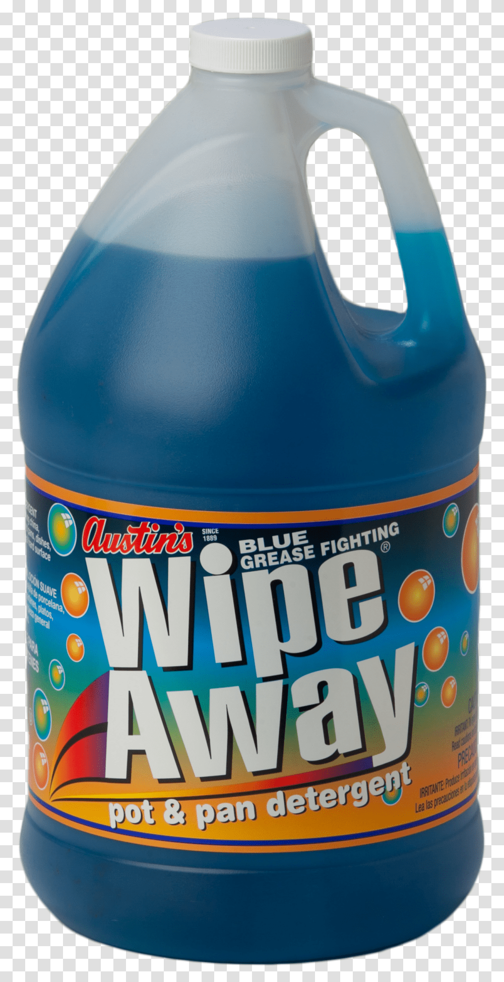 6 Wipe Away Pot Amp Pan Blue Detergent Plastic Bottle, Food, Helmet, Beer, Beverage Transparent Png