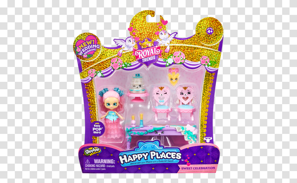 Hp Spk S8 Happy Scene Pk Sweet Celebration New Happy Places Royal Trends Shopkins, Doll, Toy, Crowd, Leisure Activities Transparent Png