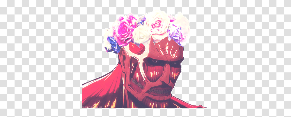 5k Crack Maybe 3k Flower Crown Not Snk Flower Anime Gif, Person, Clothing, Art, Graphics Transparent Png