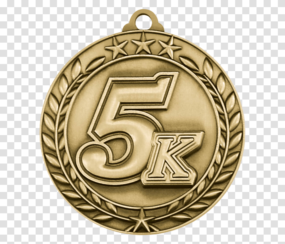 5k Medal, Gold, Gold Medal Transparent Png