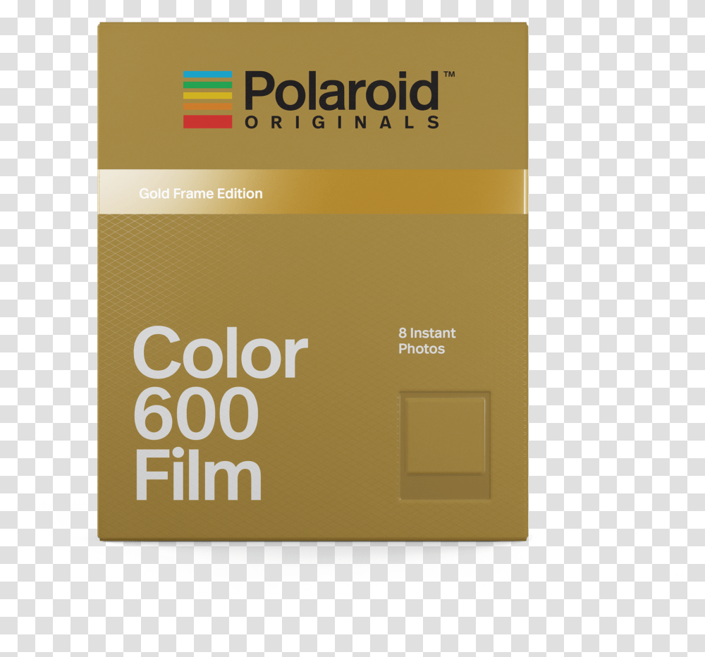 600 Gold Frames Front Polaroid Film 600 Gold, Word, Paper, Advertisement Transparent Png