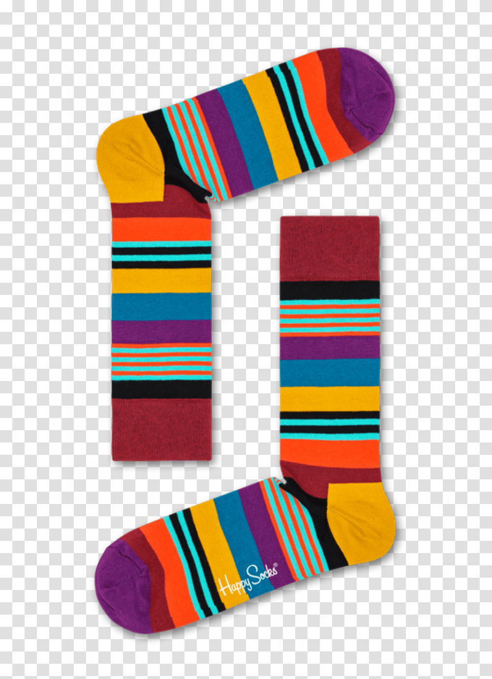 609 Happy Socks, Apparel, Scarf, Shoe Transparent Png