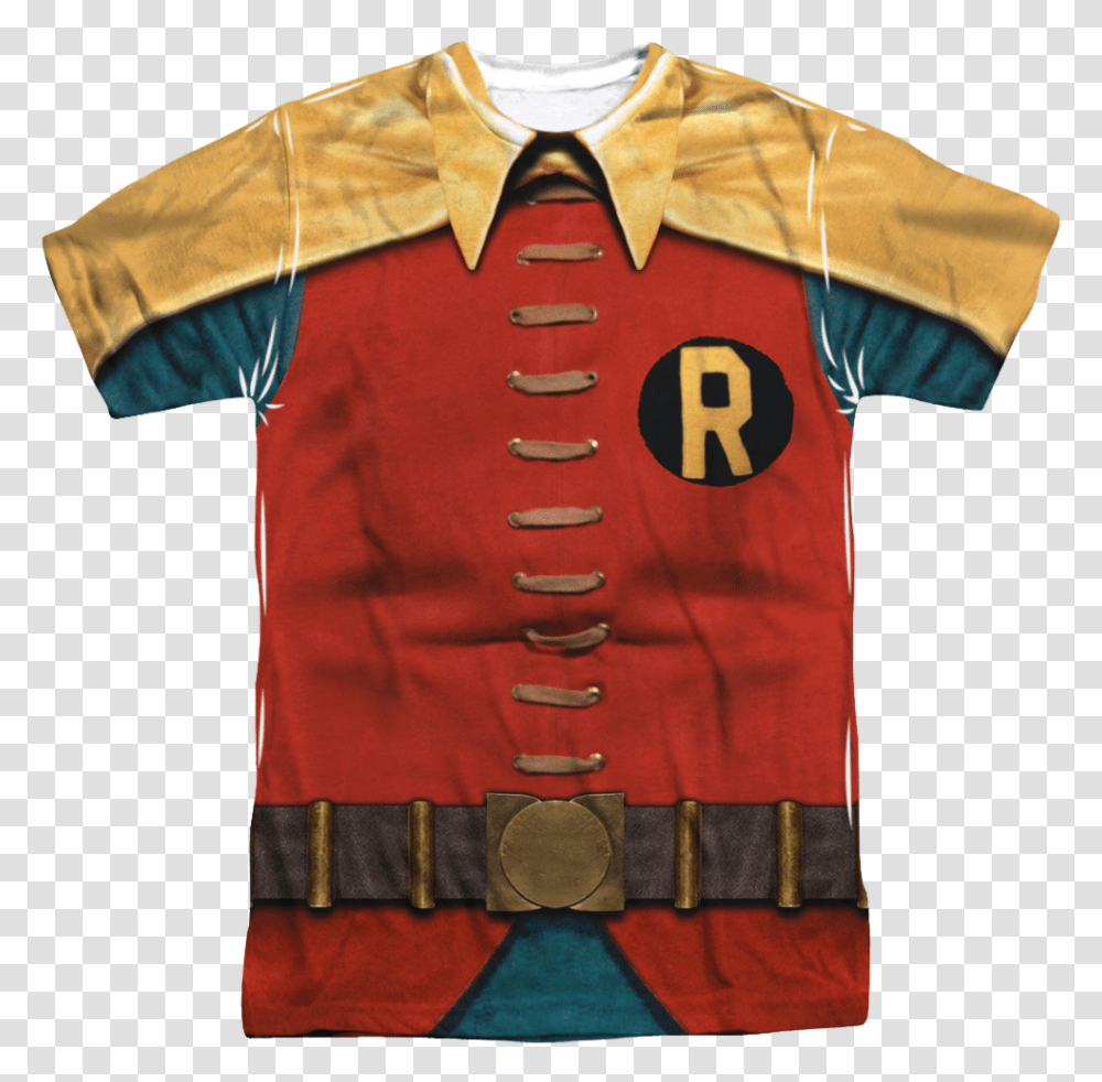 60s Robin Costume Shirt, Apparel, Vest, Jersey Transparent Png