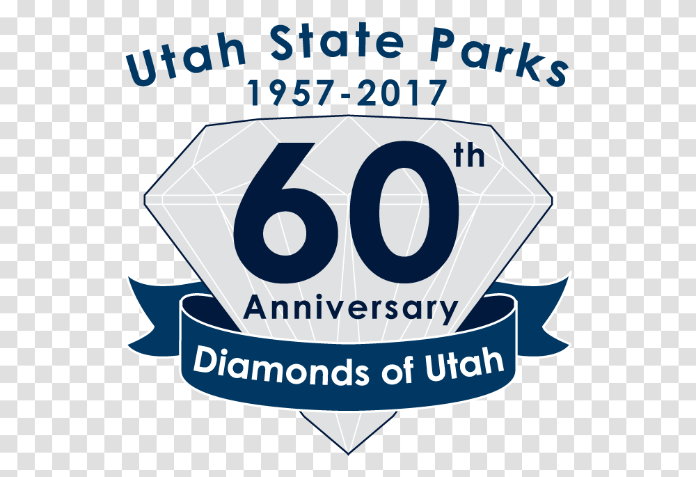 60th Anniversary Diamond Logo, Label, Number Transparent Png