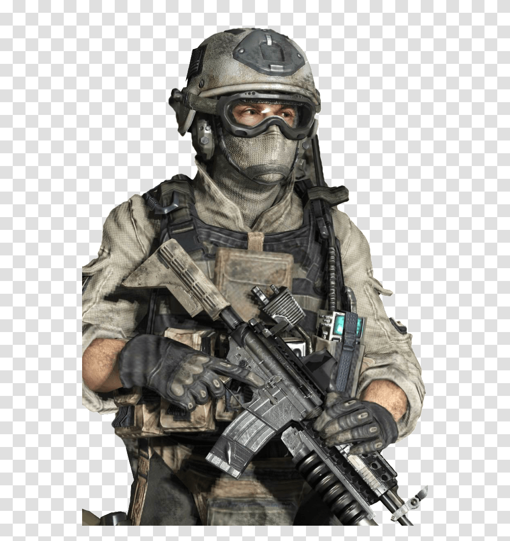 678x999 Tf 141 Troop Call Of Duty Soldier, Helmet, Gun, Weapon, Person Transparent Png