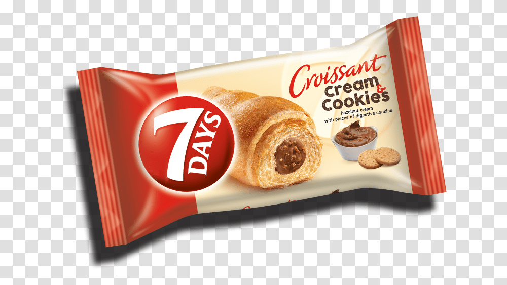7 Days Croissant Strawberry, Food, Bread, Ketchup, Pastry Transparent Png