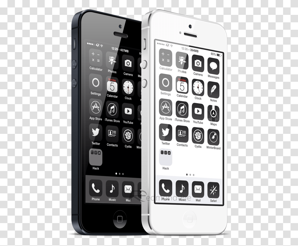 7 For Ios Winterboard Theme Iphone 5s Themes, Mobile Phone, Electronics, Cell Phone Transparent Png