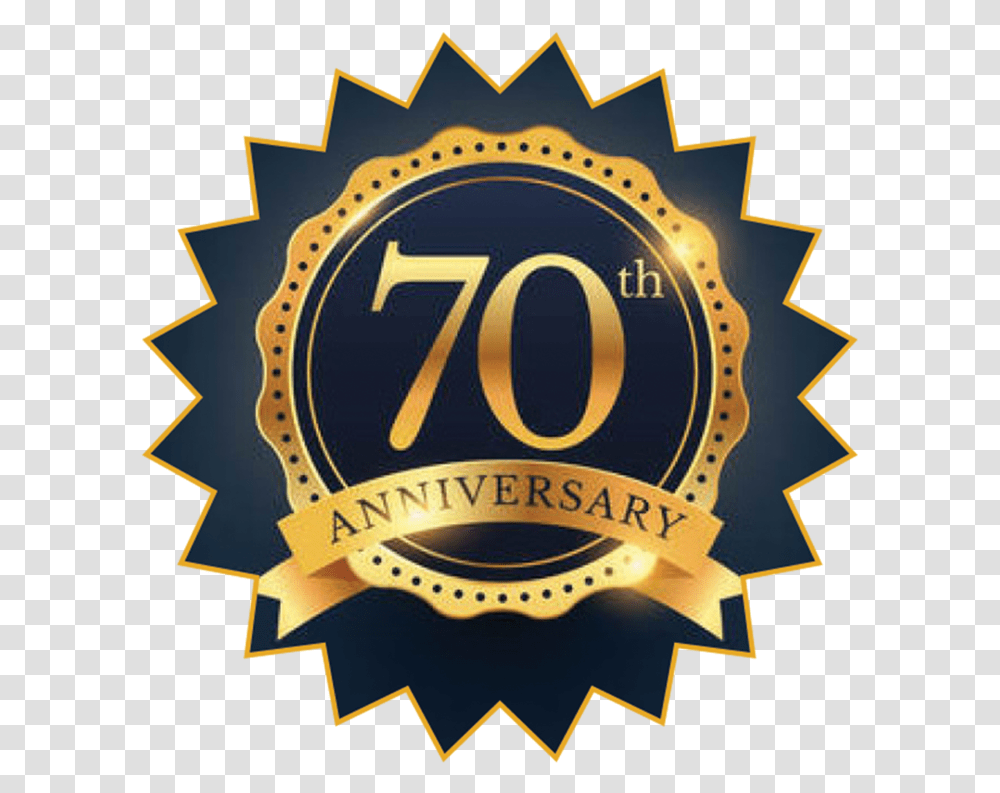 70th Starburst Happy 29th Work Anniversary, Logo, Trademark, Poster Transparent Png