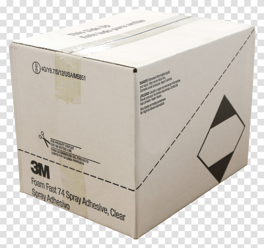 74 Adhesive Box, Cardboard, Package Delivery, Carton Transparent Png