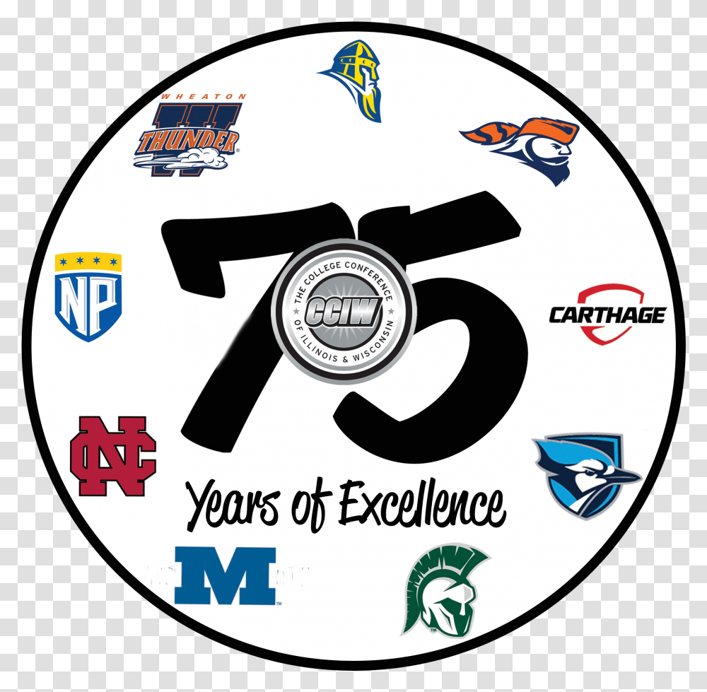 75th Anniversary Logo Library Augustana College, Disk, Dvd Transparent Png