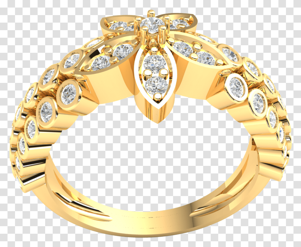 7ct Round Brilliant Cut Diamond Flower Engagement Engagement Ring, Jewelry, Accessories, Accessory, Gold Transparent Png