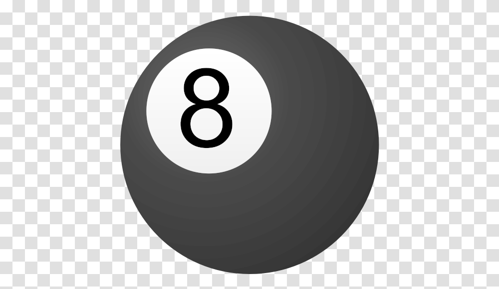 8 Ball 8 Ball, Number, Sphere Transparent Png
