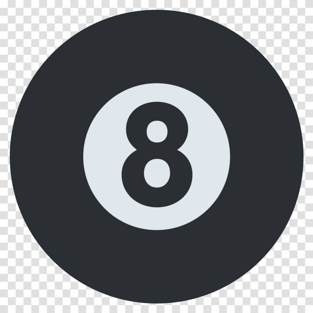 8 Ball Instagram Icon Round Grey, Number, Disk Transparent Png
