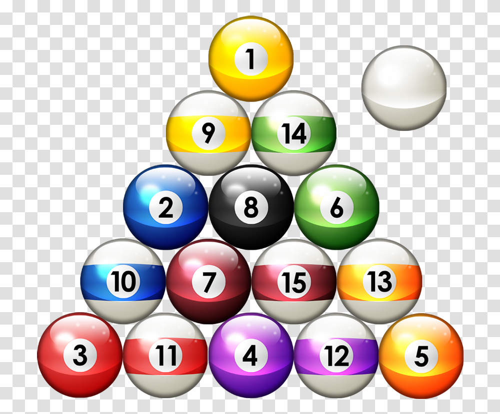 8 Ball Pool Clipart Fire Set Up The Pool Balls 8 Ball Pool Rack, Text, Number, Symbol, Sphere Transparent Png