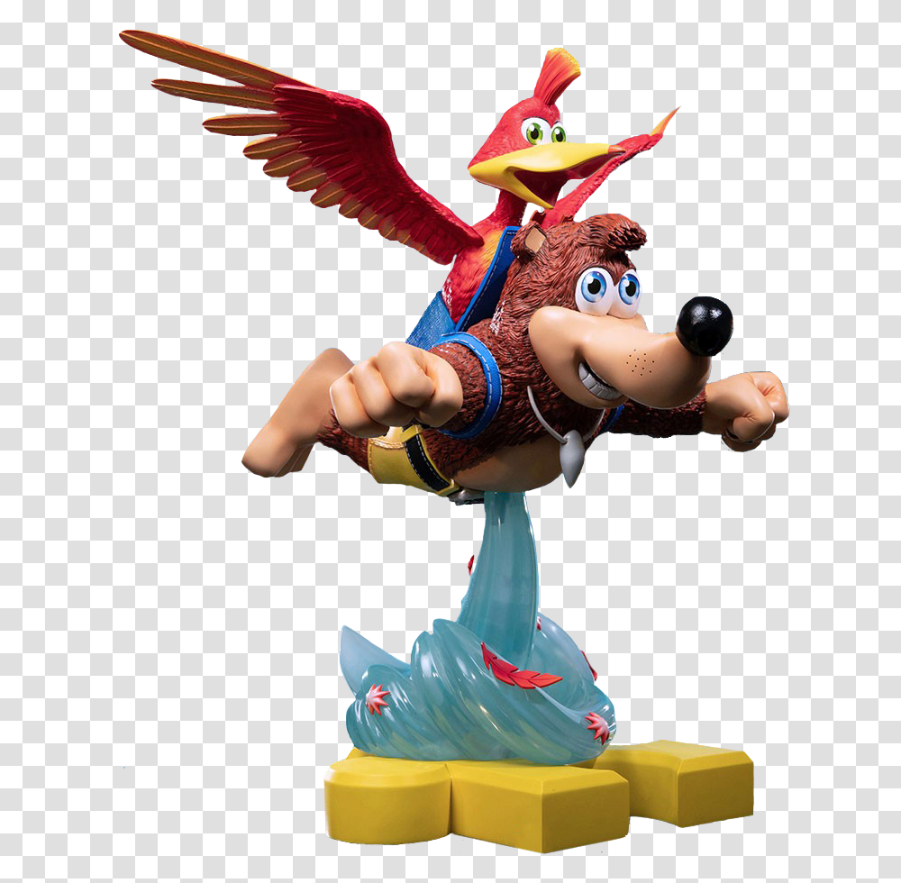 8 Bit Bowser Banjo And Kazooie Toy, Figurine, Animal, Bird, Person Transparent Png
