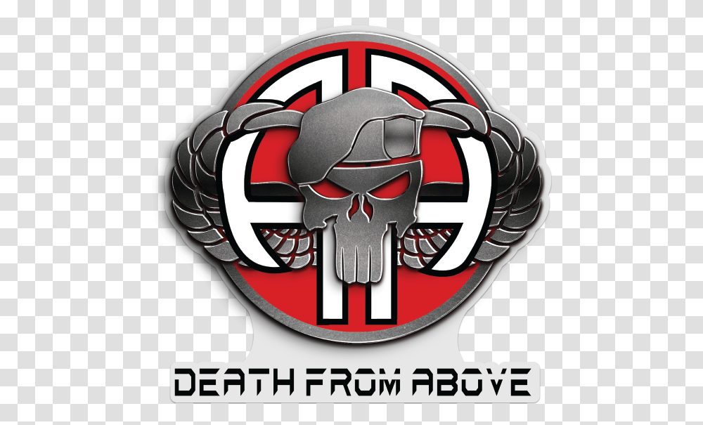 82nd Airborne Death From Above, Logo, Helmet, Emblem Transparent Png