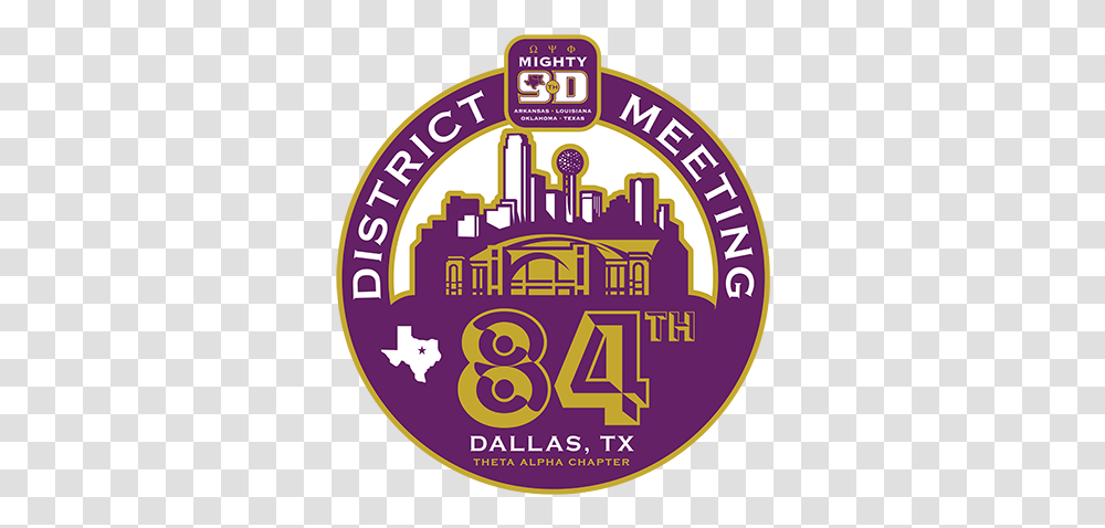 84th Annual Ninth District Meeting Dallas Stars, Logo, Symbol, Badge, Text Transparent Png