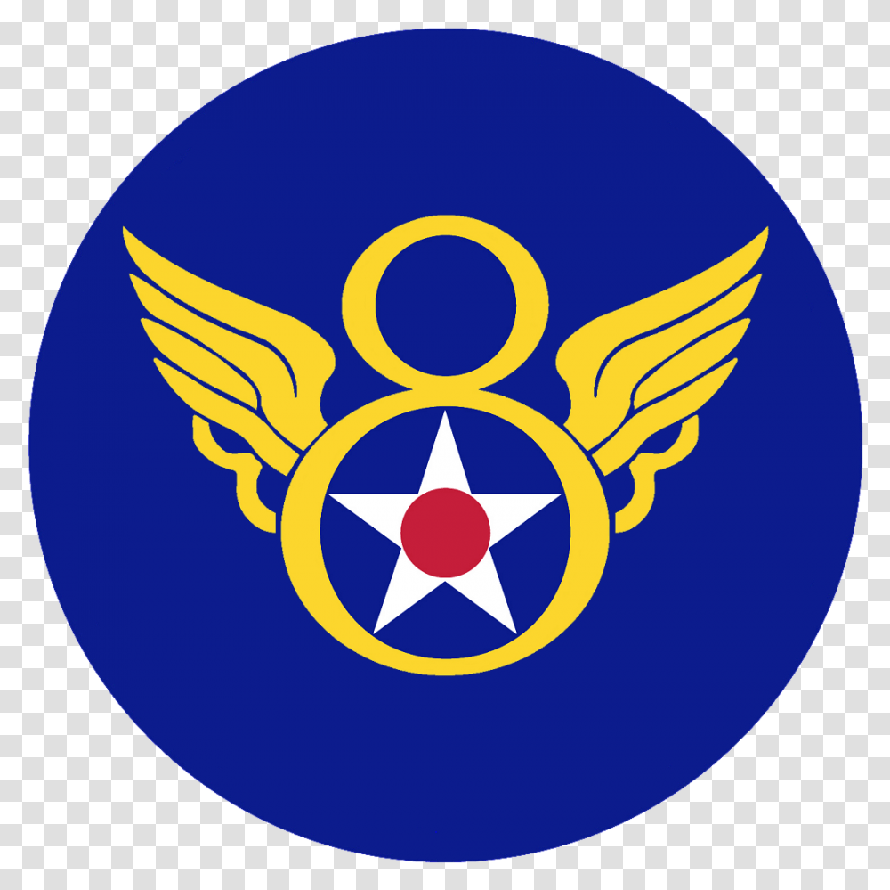 8th Air Force Shirt Download Eighth Air Force Emblem, Logo, Trademark, Star Symbol Transparent Png