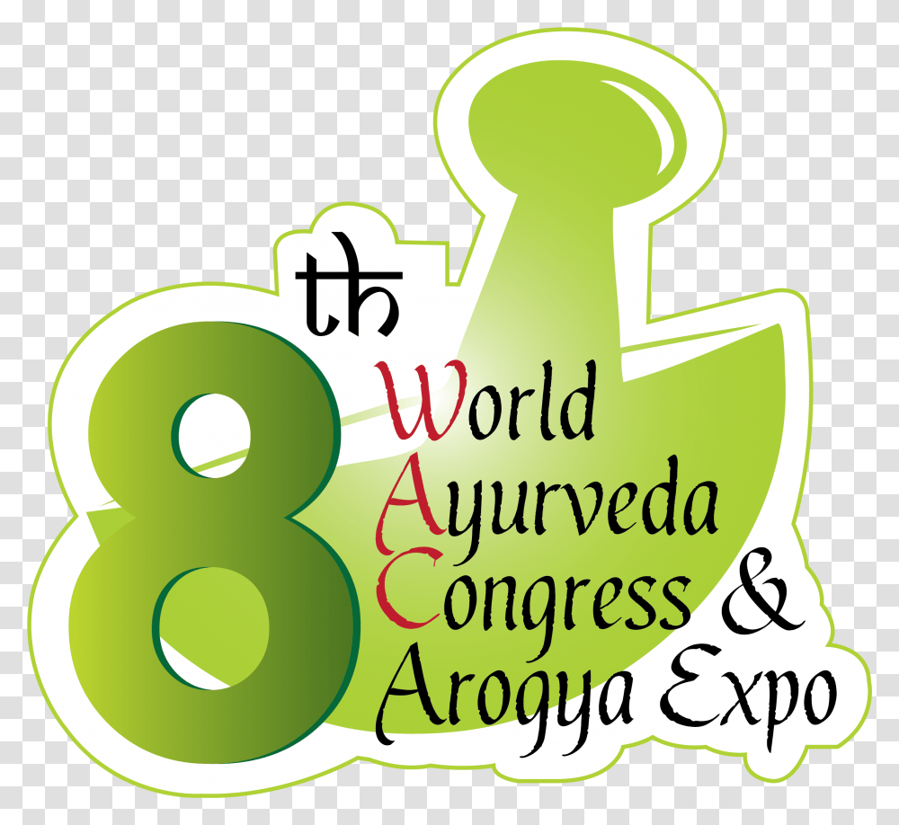 8th World Ayurveda Congress, Number, Alphabet Transparent Png